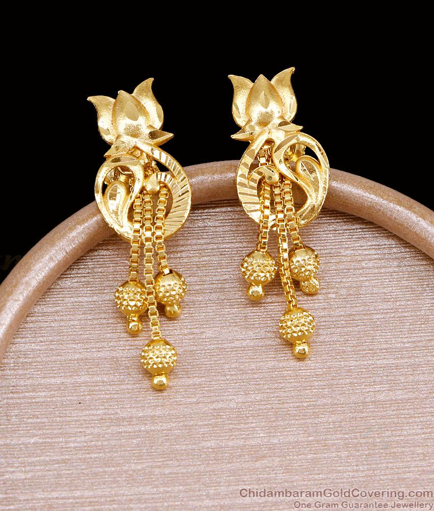 Attractive Floral Design Forming Gold Earring For Women Fashion ER5243