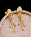 Trendy Hanging Beads Design Forming Gold Dangler Earring For Women ER5250