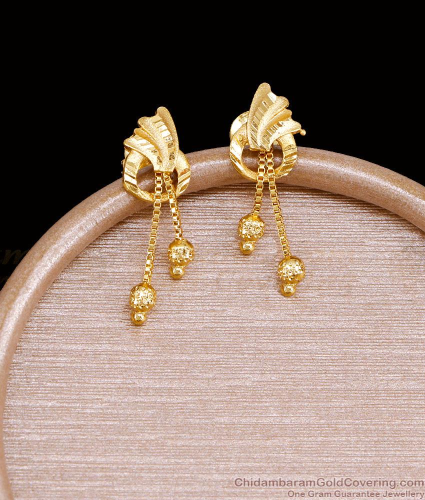 Trendy Forming Gold Light Weight Earring Design Shop Online ER5253