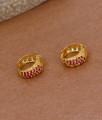 New Arrival Heart Design Gold Plated Hoop Earring For Daily Use ER5260