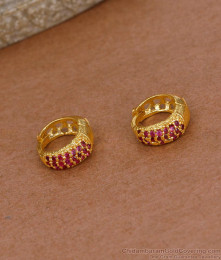 New Arrival Heart Design Gold Plated Hoop Earring For Daily Use ER5260 New Arrival Heart Design Gold Plated Hoop Earring For Daily Use ER5260