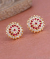 Original Impon Metal Big Stud Earring With Stone For Women ER5278 Original Impon Metal Big Stud Earring With Stone For Women ER5278