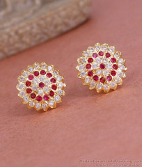 Original Impon Metal Big Stud Earring With Stone For Women ER5278 Original Impon Metal Big Stud Earring With Stone For Women ER5278