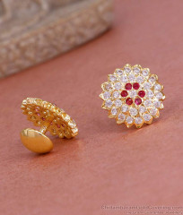 Beautiful Bridal Wear Impon Panchaloha Stud Earring 5 Metal Jewelry ER5279 Beautiful Bridal Wear Impon Panchaloha Stud Earring 5 Metal Jewelry ER5279