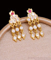 Pure Gold Tone Impon Dangler Earring For Women Wedding ER5282 Pure Gold Tone Impon Dangler Earring For Women Wedding ER5282