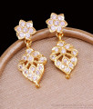 Full White Stone Impon Gold Earring Bridal Wear Collections ER5285 Full White Stone Impon Gold Earring Bridal Wear Collections ER5285