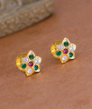 Trendy Multi Color Stone Gold Finish Impon Stud Earring Online ER5307 Trendy Multi Color Stone Gold Finish Impon Stud Earring Online ER5307