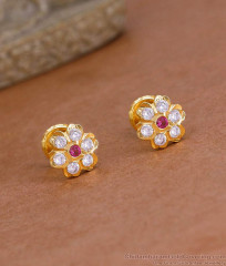 Regular Use Impon Small Stud Earring With Stone For Women ER5308 Regular Use Impon Small Stud Earring With Stone For Women ER5308