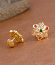 Premium Quality Five Metal Screw Back Stud Earring Impon Jewelry ER5310 Premium Quality Five Metal Screw Back Stud Earring Impon Jewelry ER5310