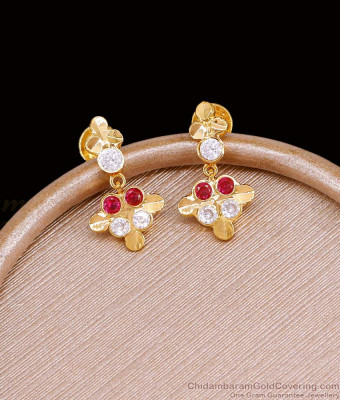 New Arrival Impon 5 Metal Small Dangler Earring For Daily Use ER5311