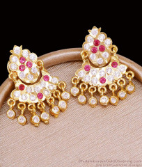 High Quality Five Metal Impon Earring Bridal Wear Danglers ER5312