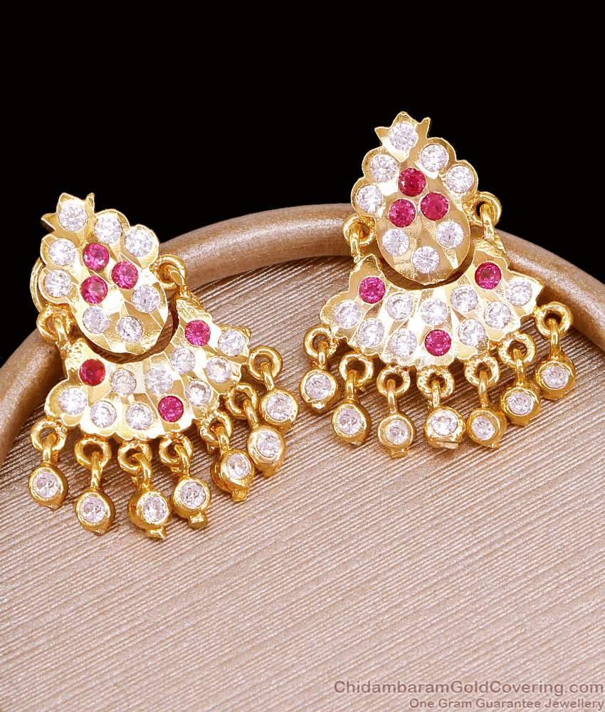 High Quality Five Metal Impon Earring Bridal Wear Danglers ER5312 High Quality Five Metal Impon Earring Bridal Wear Danglers ER5312