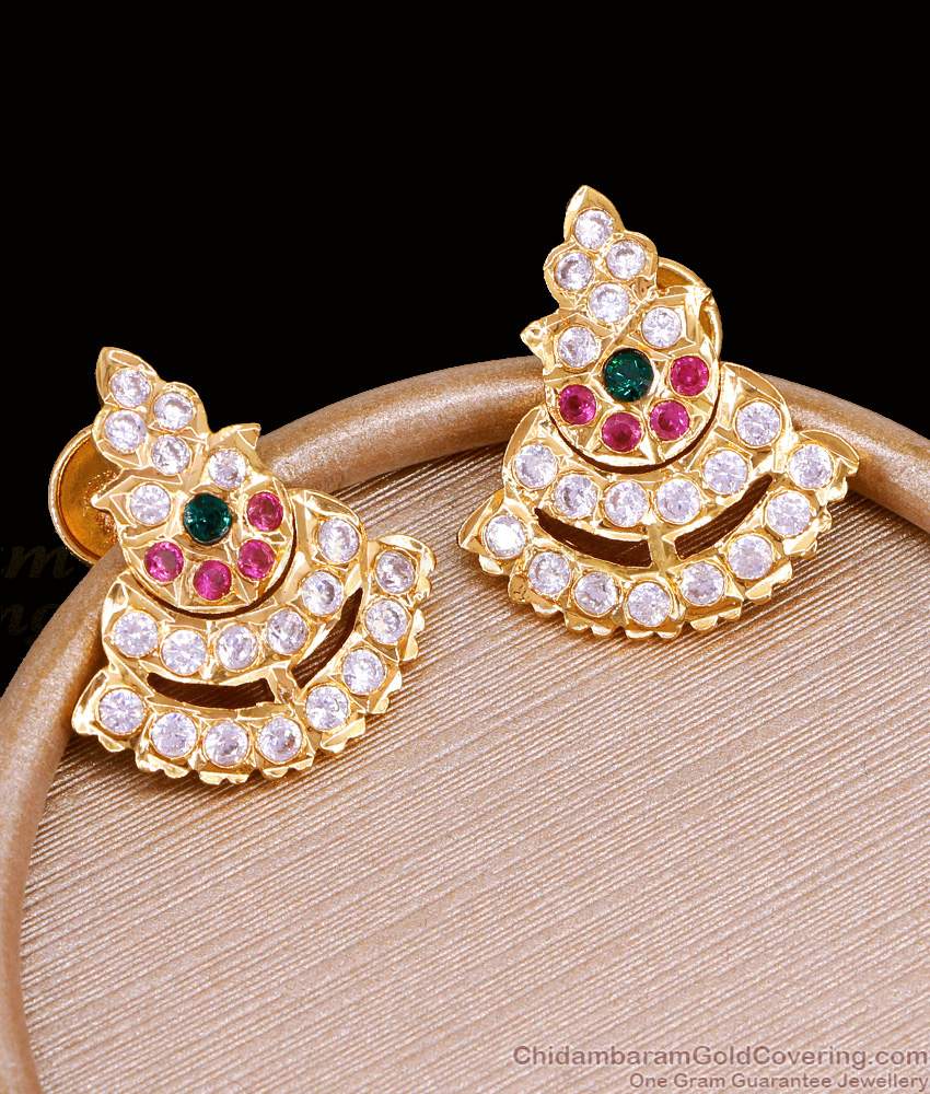 Big Screw Back Impon Bridal Wear Earring Stone Dangler Design ER5313 Big Screw Back Impon Bridal Wear Earring Stone Dangler Design ER5313