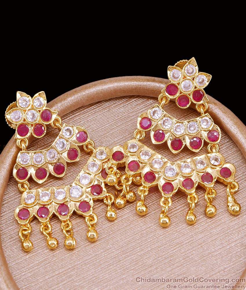 Buy Multi Layer Hanging Beads Impon Dangler Earring Collections ER5317 Buy Multi Layer Hanging Beads Impon Dangler Earring Collections ER5317