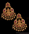 New Arrival Mango Design Antique Earring Ruby Stone Danglers ER5329