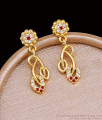 Light Weight Ad Stone Gold Danglers Leaf Earring Women Fashion Jewelry ER5339 Light Weight Ad Stone Gold Danglers Leaf Earring Women Fashion Jewelry ER5339