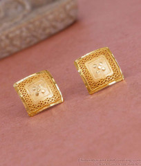 Attractiive One Gram Gold Stud Earring Without Stone ER5370