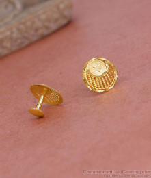 Light Weight Gold Plated Small Stud Earring Shop Online ER5372