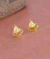 High Quality Micro Gold Polish Plain Stud Earring Online ER5373 High Quality Micro Gold Polish Plain Stud Earring Online ER5373