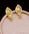 Regular Wear Plain Gold Plated Stud Earring For Women ER5383