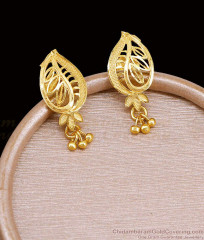 Regular Wear Plain Gold Plated Stud Earring For Women ER5383