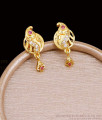 New Model Ruby White Stone Gold Stud Earrings For Women ER5388