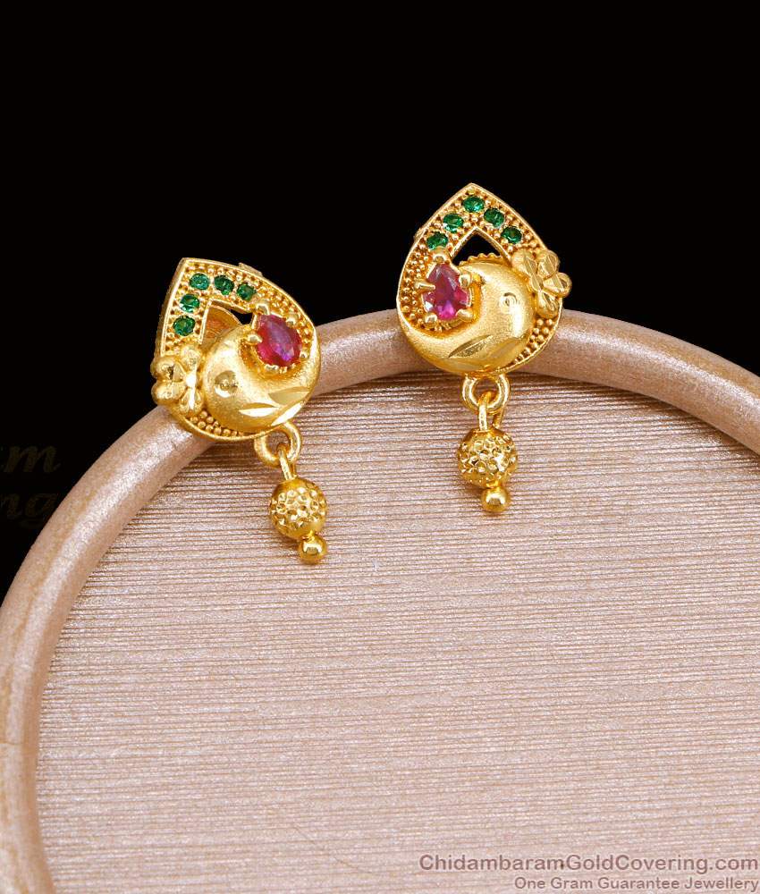 Daily Wear Gold Imitation Stone Studs For Women Fashion ER5391 Daily Wear Gold Imitation Stone Studs For Women Fashion ER5391