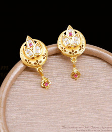 Buy Ad Stone Gold Plated Stud Earring At Affordable Price Online ER5394