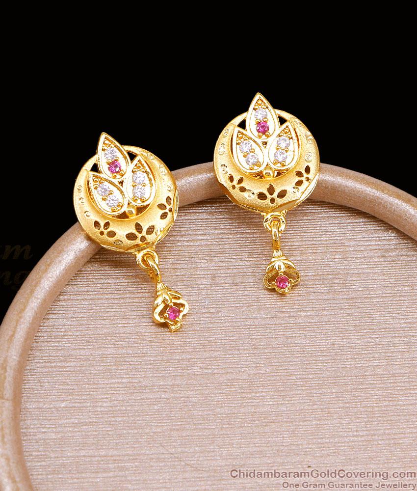 Buy Ad Stone Gold Plated Stud Earring At Affordable Price Online ER5394