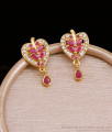 Attractive Ad Stone Heart Studs Gold Imitation Earring ER5399 Attractive Ad Stone Heart Studs Gold Imitation Earring ER5399