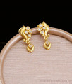 Real Gold Look White Stone Stud Earring Flower Design ER5402 Real Gold Look White Stone Stud Earring Flower Design ER5402