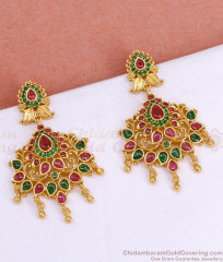 Grand Bridal Wear Kemp Stone Gold Imitation Earring Collections ER5407