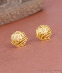 Small Gold Imitation Screw Back Stud Earring For Daily Wear ER5415 Small Gold Imitation Screw Back Stud Earring For Daily Wear ER5415