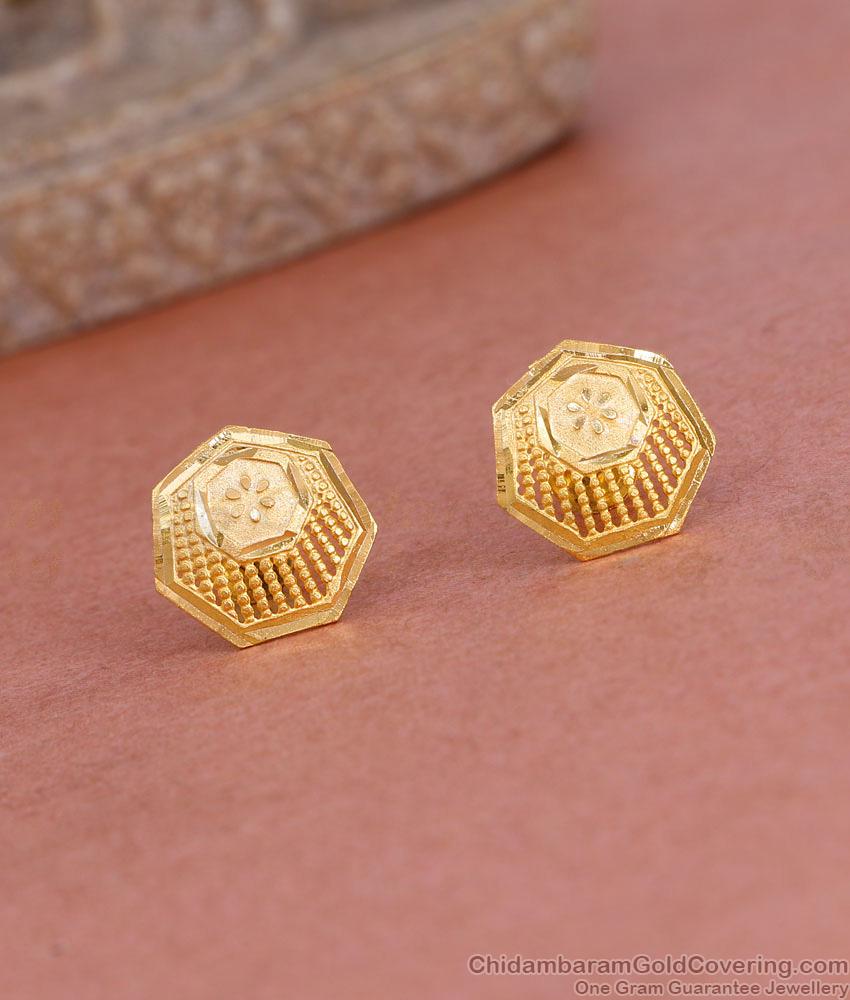 Small Gold Imitation Screw Back Stud Earring For Daily Wear ER5415 Small Gold Imitation Screw Back Stud Earring For Daily Wear ER5415