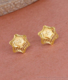 Stylish Star Design Micro Gold Plated Earring Small Stud Collections ER5416