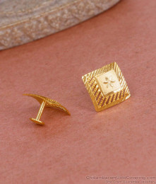 Light Weight Gold Design Stud Earring Flower Design For College Wear ER5417 Light Weight Gold Design Stud Earring Flower Design For College Wear ER5417