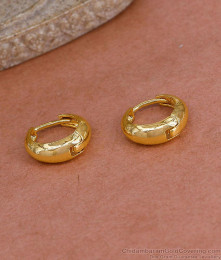 Simple Gold Plated Hoop Earring For Daily Use Online ER5419