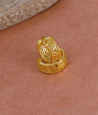 Daily Wear Micro Gold Plated Hoop Earring Without Stone ER5439