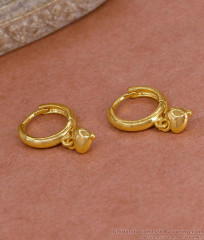 Trendy Hanging Heart Charm Gold Imitation Hoop Earring Online ER5440 Trendy Hanging Heart Charm Gold Imitation Hoop Earring Online ER5440