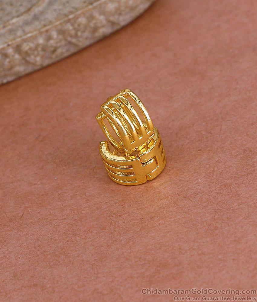 Small Size Buy Micro Gold Plated Plain Hoop Earring For Kids ER5444