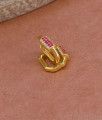High Quality Gold Imitation Ad Stone Hoop Earring For Regular Use ER5446