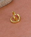 Buy Ruby Stone Micro Gold Polish Hoop Earring For Daily Wear ER5447 Buy Ruby Stone Micro Gold Polish Hoop Earring For Daily Wear ER5447