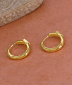 Buy Ruby Stone Micro Gold Polish Hoop Earring For Daily Wear ER5447 Buy Ruby Stone Micro Gold Polish Hoop Earring For Daily Wear ER5447