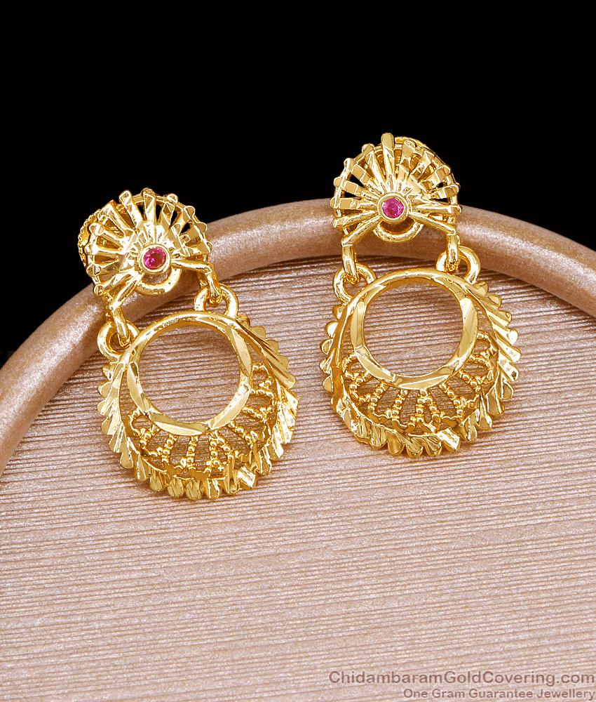 Stylish Gold Plated Bridal Dangler Earring At Affordable Price Online ER5487