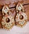 Grand Bridal Wear Impon Long Dangler Earring Five Metal Jewelry ER5546