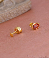 Daily Wear Ruby Stone Gold Imitation Stud Earring For Women ER5556 Daily Wear Ruby Stone Gold Imitation Stud Earring For Women ER5556