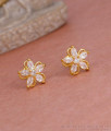 Latest Ad White Stone Floral Stud Earring At Affordable Price ER5560