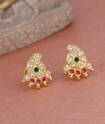 Stylish Mango Design Impon Stone Stud Earring For Women ER5585