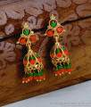 Traditional Gold Plated Coral Jhumki Earring Collections Online ER5626