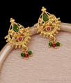 Traditional Gold Imitation Stone Earring Hanging Beads Design ER5641